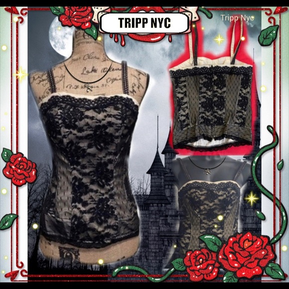Tripp NYC Victorian Corset Top. - Picture 2 of 3